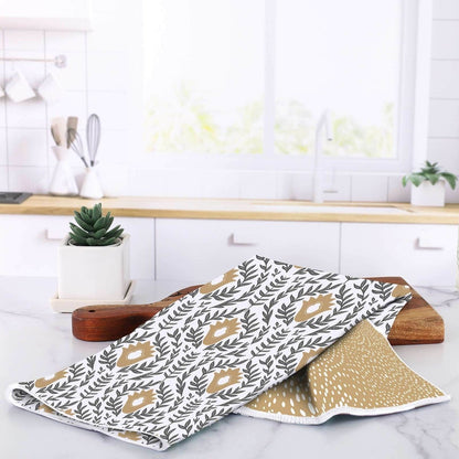 Unity Tan Eco Kitchen Tea Towel Tea Towel - Rockflowerpaper