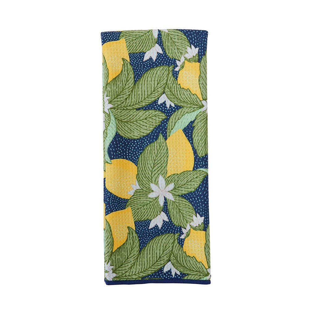 Vintage Lemons blu Kitchen Tea Towel Kitchen Towel - rockflowerpaper