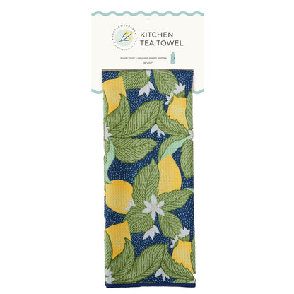 Vintage Lemons Eco Kitchen Tea Towel Tea Towel - Rockflowerpaper