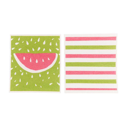 Watermelon Eco - Friendly blu Sponge Cloth - Set of 2 Eco Cloth - rockflowerpaper