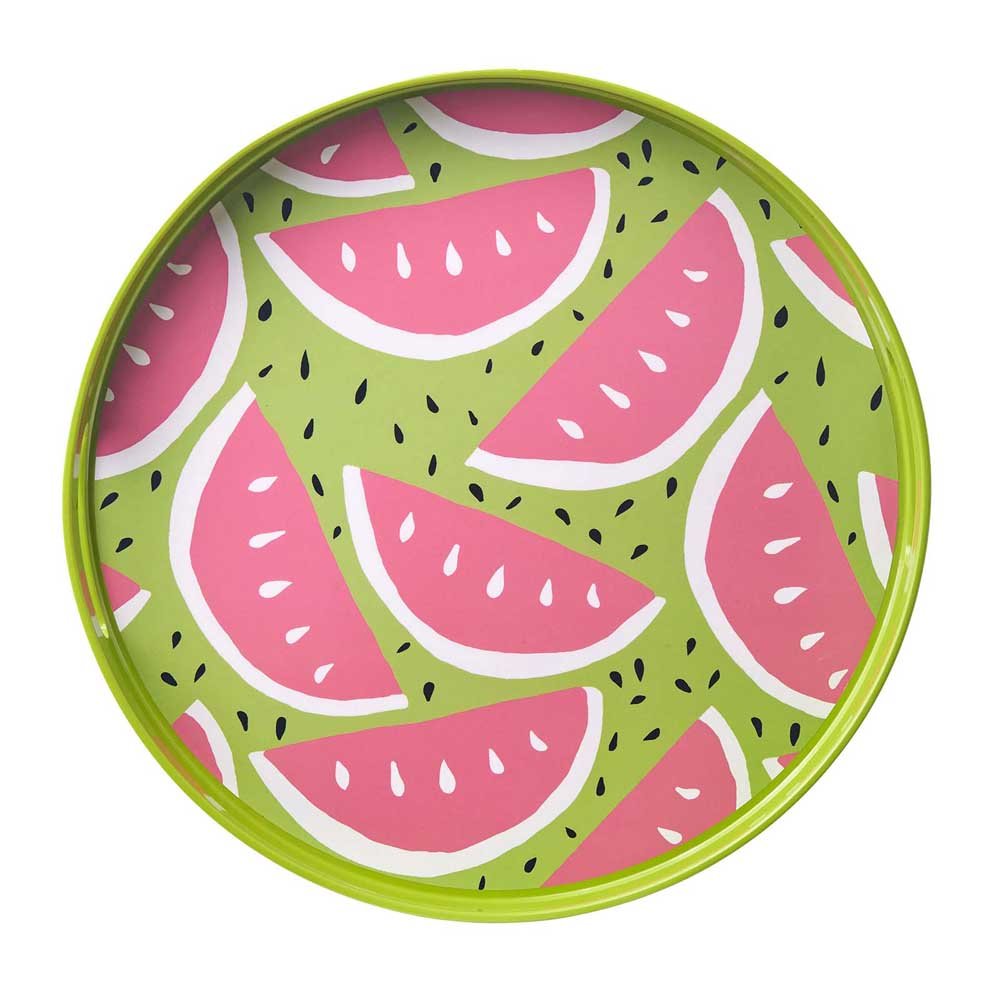 Watermelon Party 15 Inch Round Tray Tray - rockflowerpaper