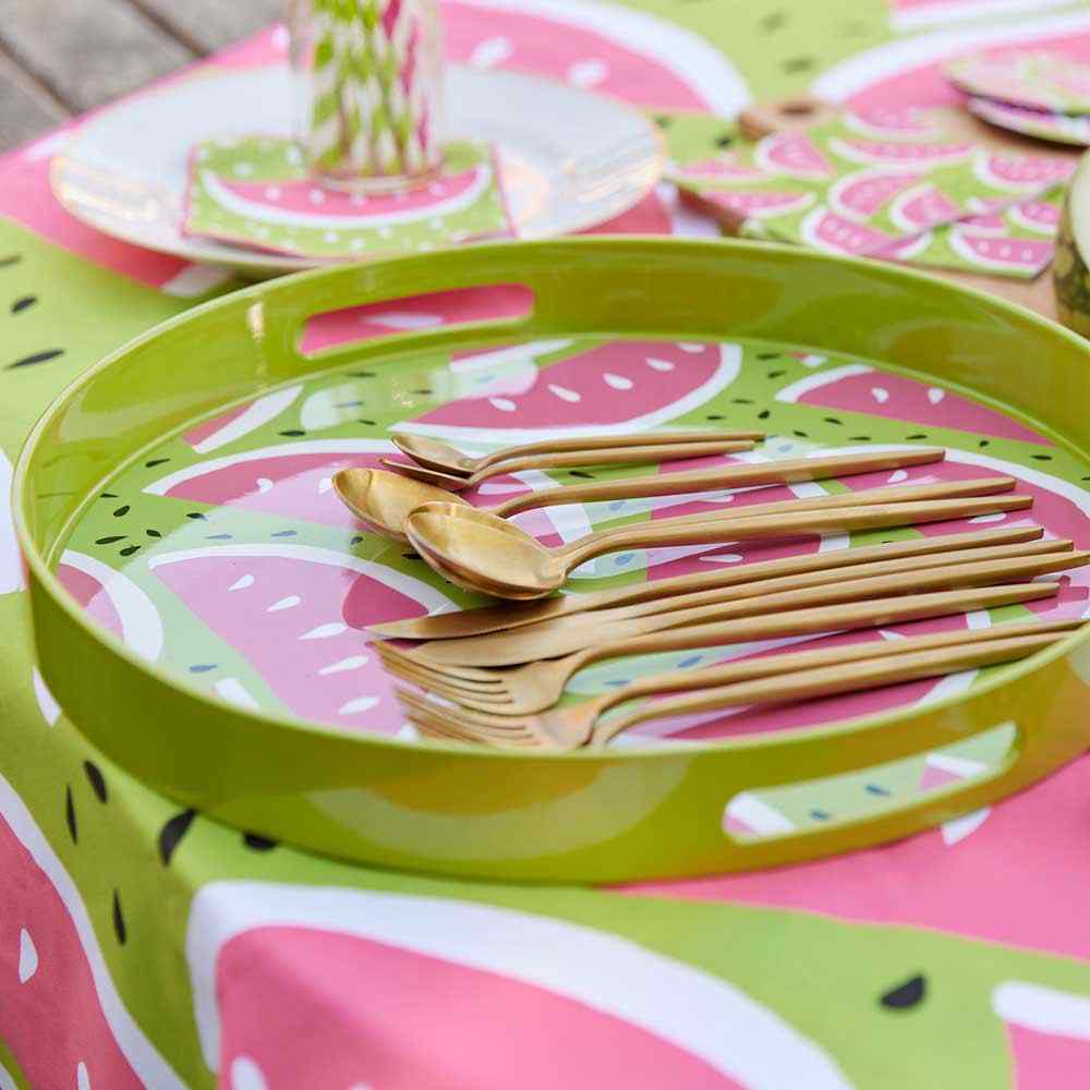 Watermelon Party 15 Inch Round Tray Tray - rockflowerpaper