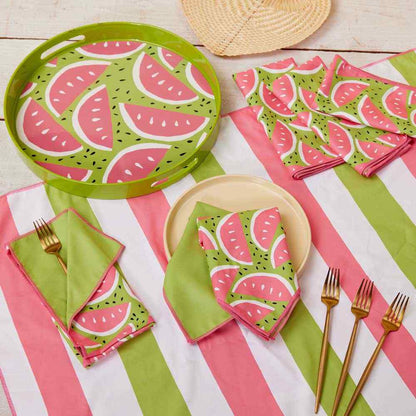 Watermelon Party blu Dinner Napkin Dinner Napkin - rockflowerpaper