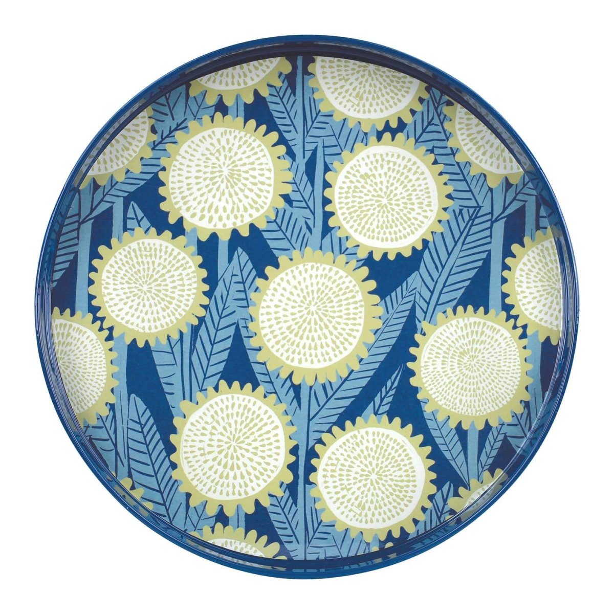 Wynn Round Lacquer Serving Tray Tray - rockflowerpaper