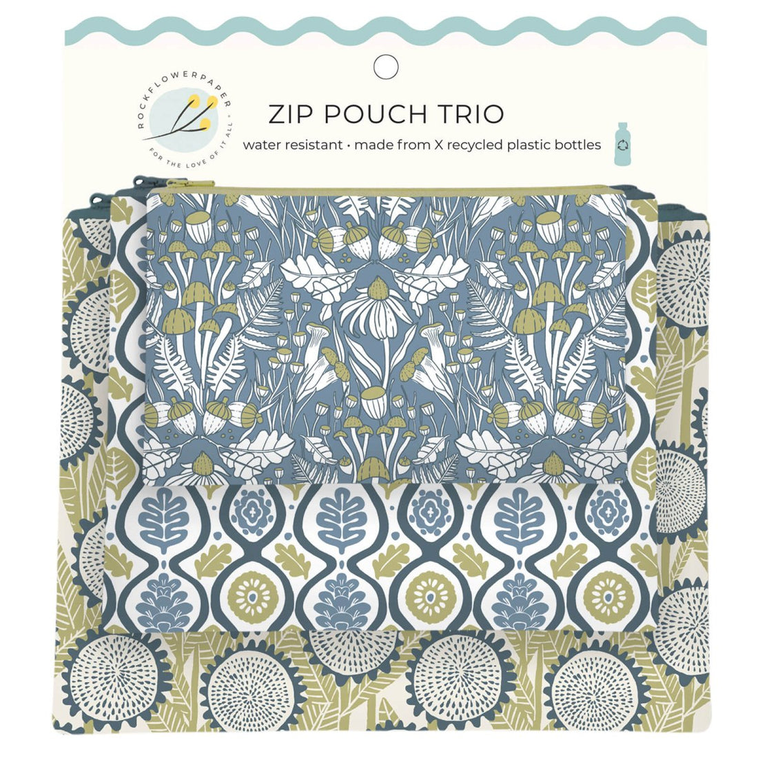 Wynn Zip Pouch Trio (set 3) Zip Pouch Trio - Rockflowerpaper