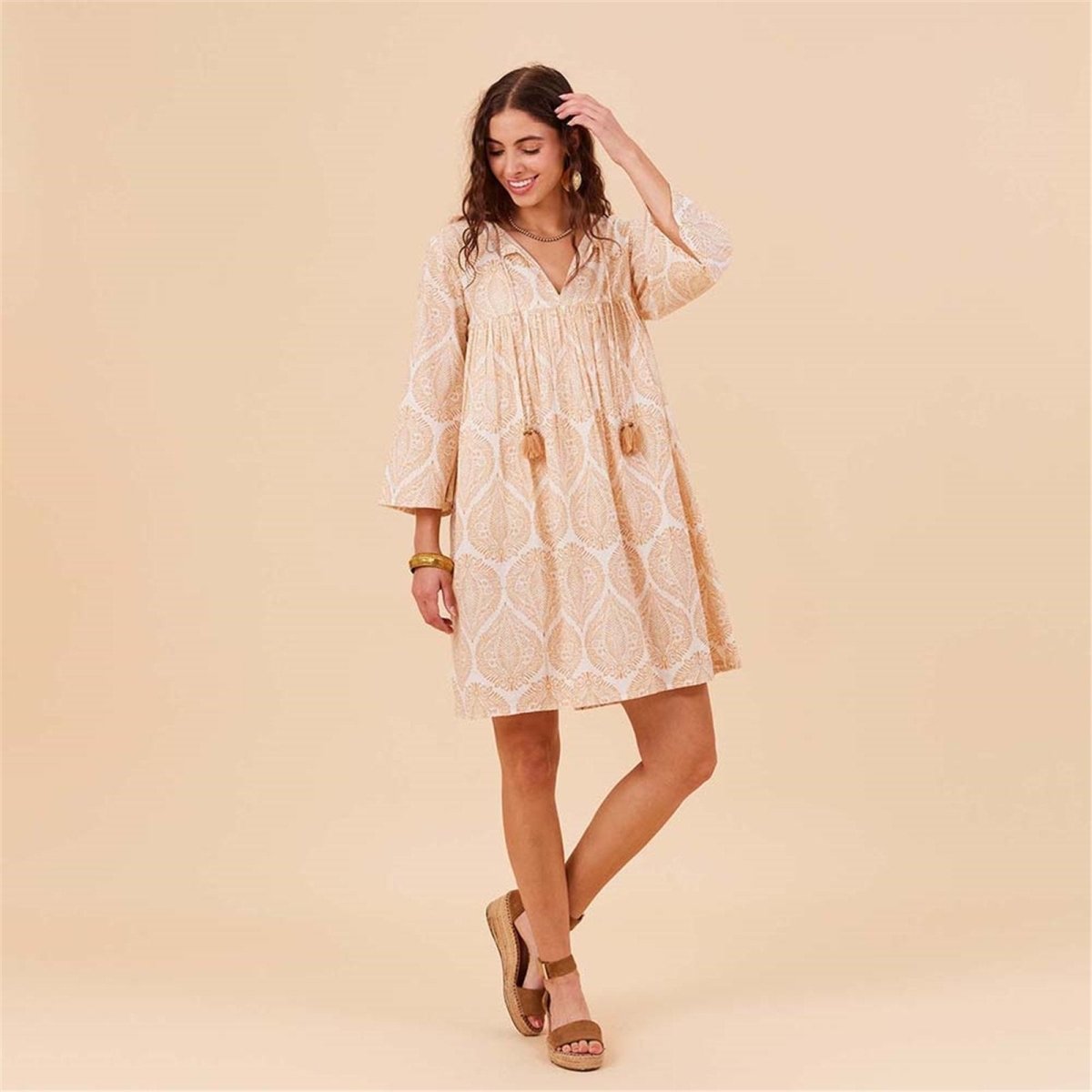 Zaharra Gold Dress Dress - rockflowerpaper