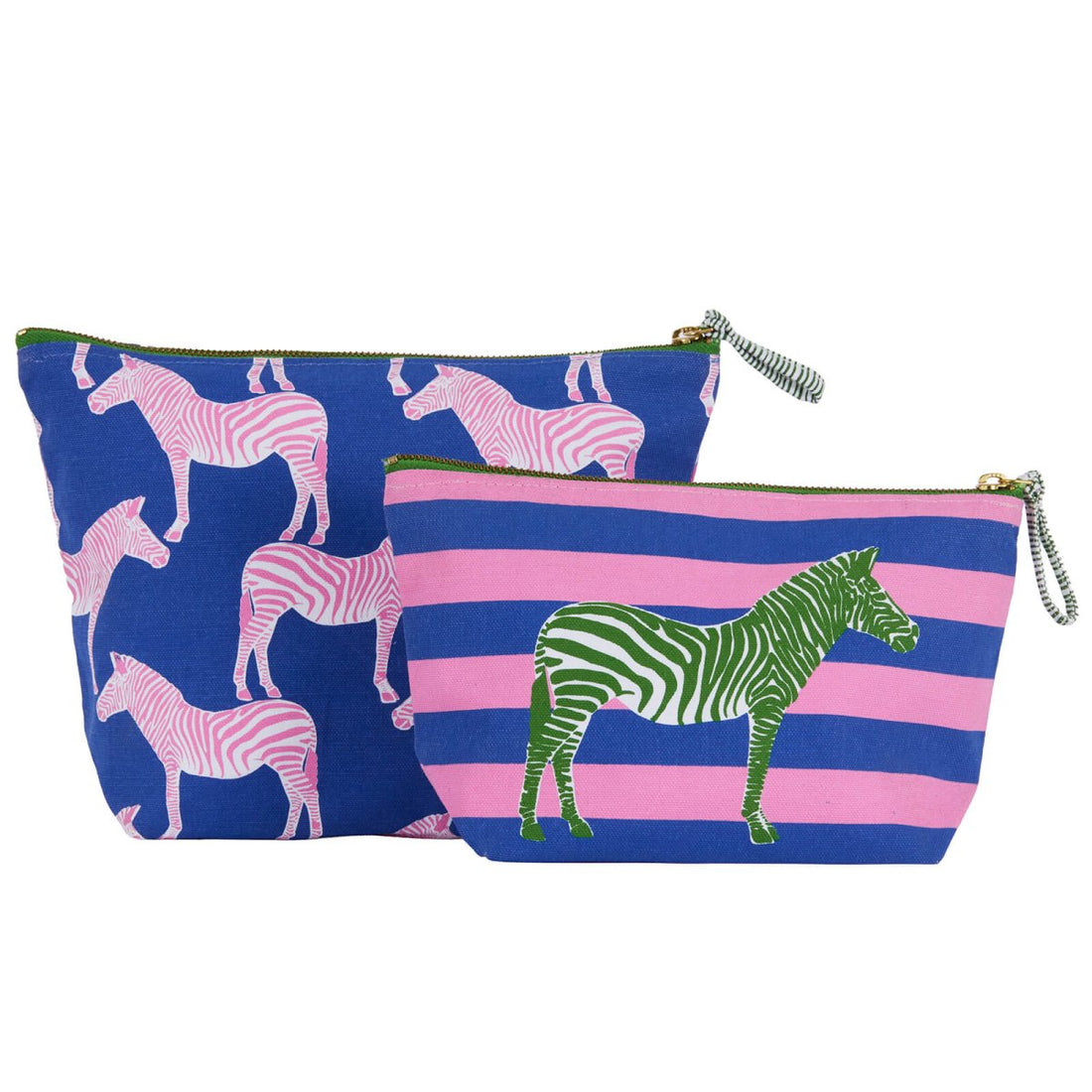 Zebra Essential Canvas Pouch Set of 2 Pouch Set of 2 - Rockflowerpaper