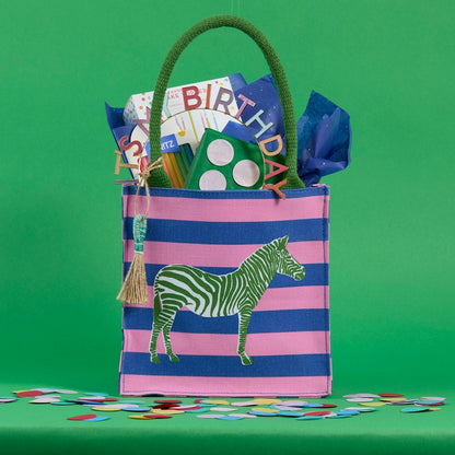 Zebra Stripe Reusable Itsy Bitsy Gift Bag Gift Bag - Rockflowerpaper