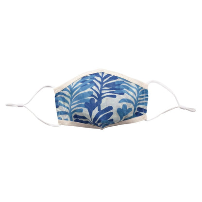 100% Cotton Face Mask in Blue Mask - rockflowerpaper