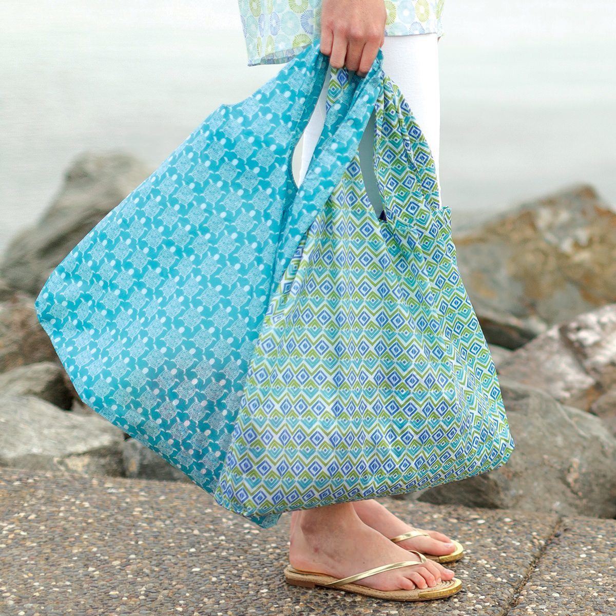 Blu Bag Reusable Shopping Bag, Sea Turtle Ocean