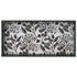 Black Flora 10" x 20" Rectangular Lacquer Art Serving Tray Tray - rockflowerpaper