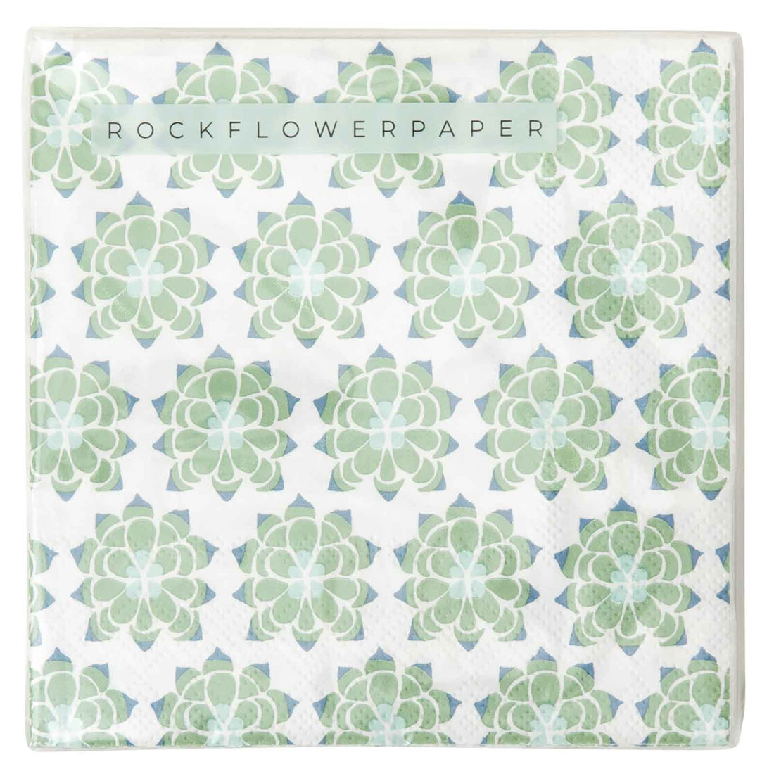 Eco-Friendly Succulent Desert Paper Napkins - Pack of 20 Paper Cocktail Napkin - rockflowerpaper