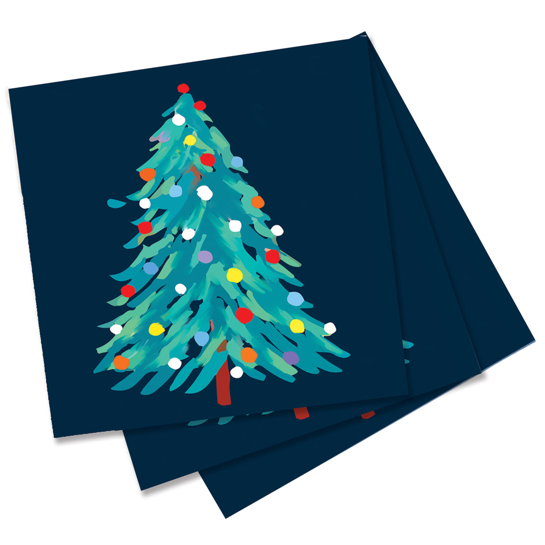 Christmas Tree Paper Cocktail Napkins (Pack of 20) Paper Cocktail Napkin - rockflowerpaper