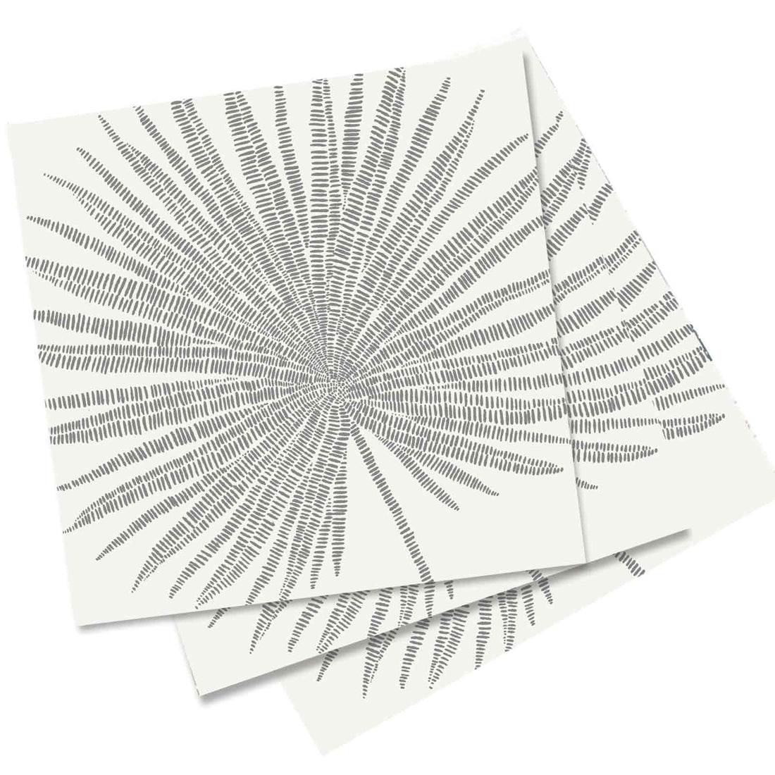 White Neutral Palm Paper Cocktail Napkins (Pack of 20) Paper Cocktail Napkin - rockflowerpaper