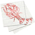 Red Lobby Paper Cocktail Napkins (Pack of 20) Paper Cocktail Napkin - rockflowerpaper
