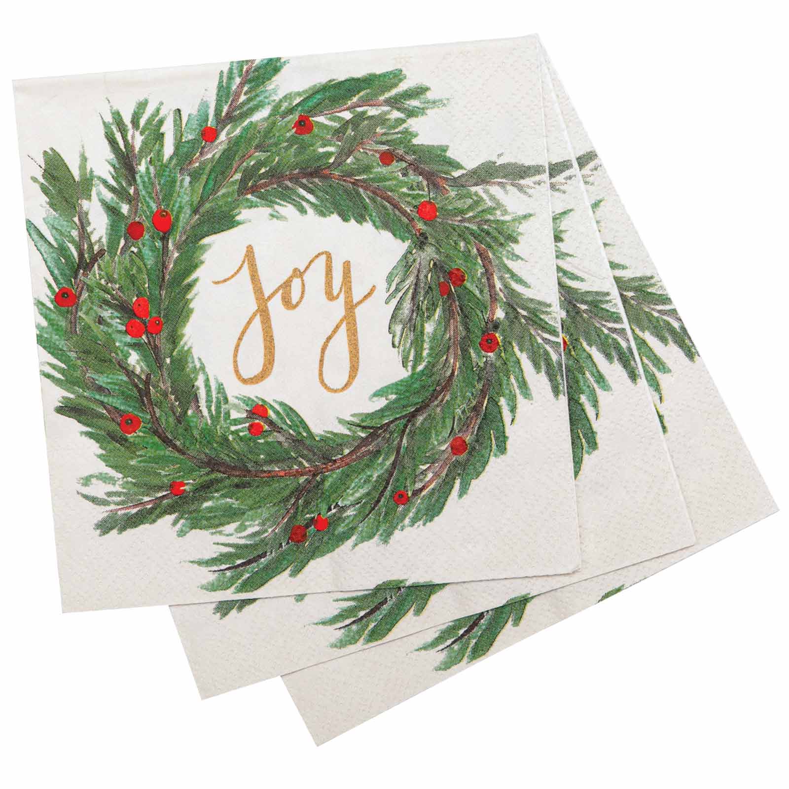 Joy Cocktail Paper Cocktail Napkins (Pack of 20) Paper Cocktail Napkin - rockflowerpaper