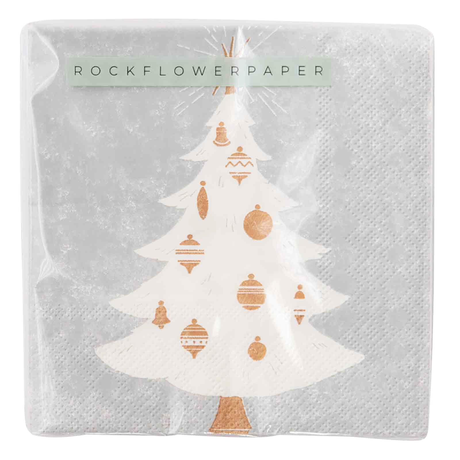 Cocktail Napkins - Silver Snowflakes - 20 ct.