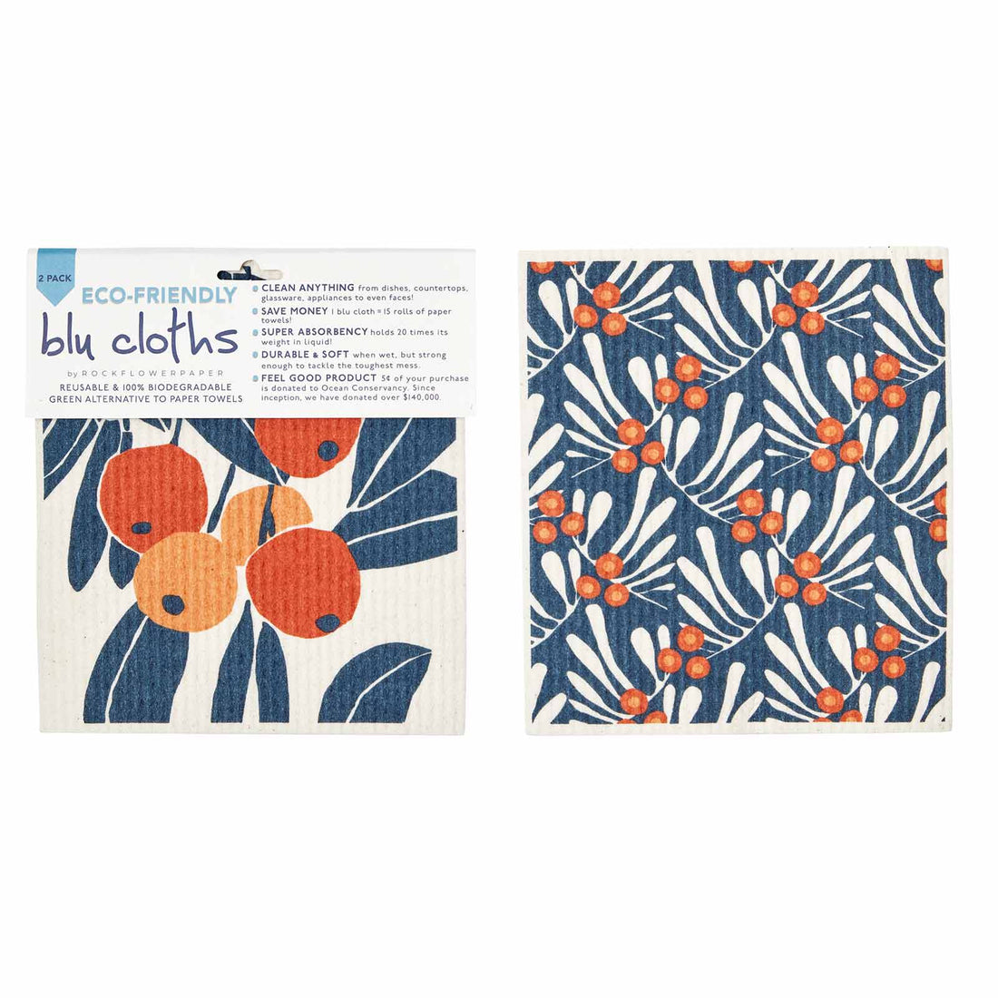 Reusable Blu Cloth Holiday Collection — Eco Maniac Company