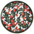 Red Black Acorns 15 Round Tray Tray - rockflowerpaper