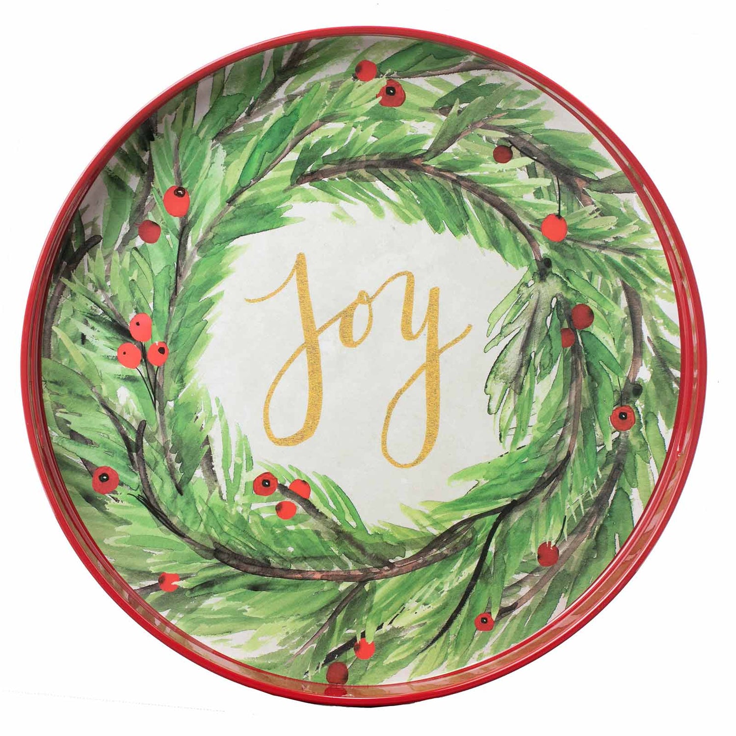 Joy 15 Inch Round Tray Tray - rockflowerpaper