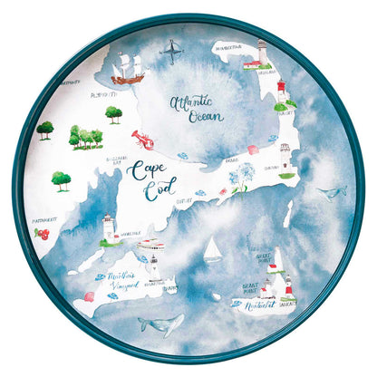 Cape And Islands 15 Inch Round Tray Tray - rockflowerpaper