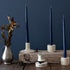 Navy Beeswax 12 inch Taper Candles (one pair) Candle - rockflowerpaper
