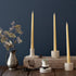 Ivory Beeswax 12 inch Taper Candles (one pair) Candle - rockflowerpaper