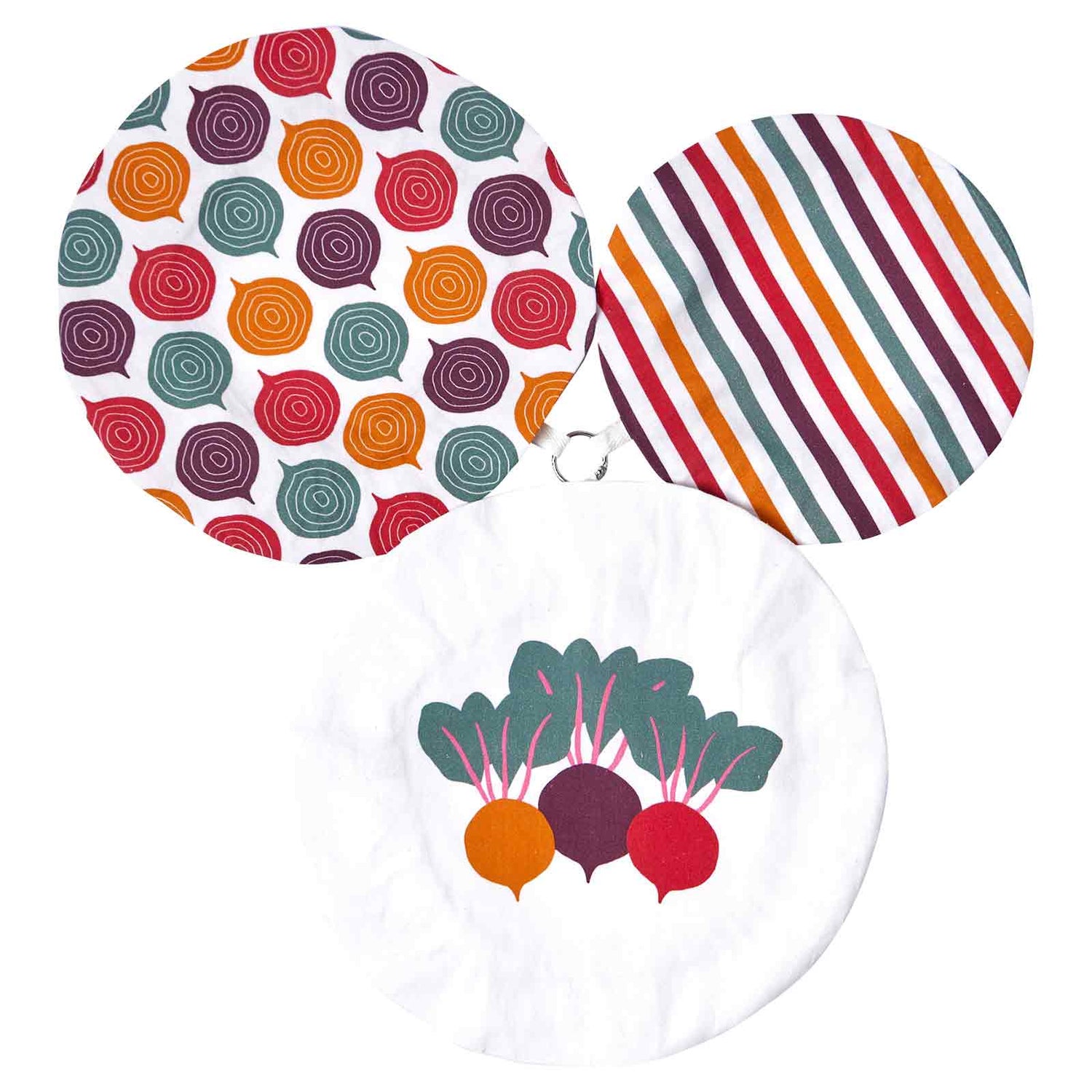 Three Beets blu Kitchen Food Storage Covers (Set of 3 ) Eco Dish Cover - rockflowerpaper