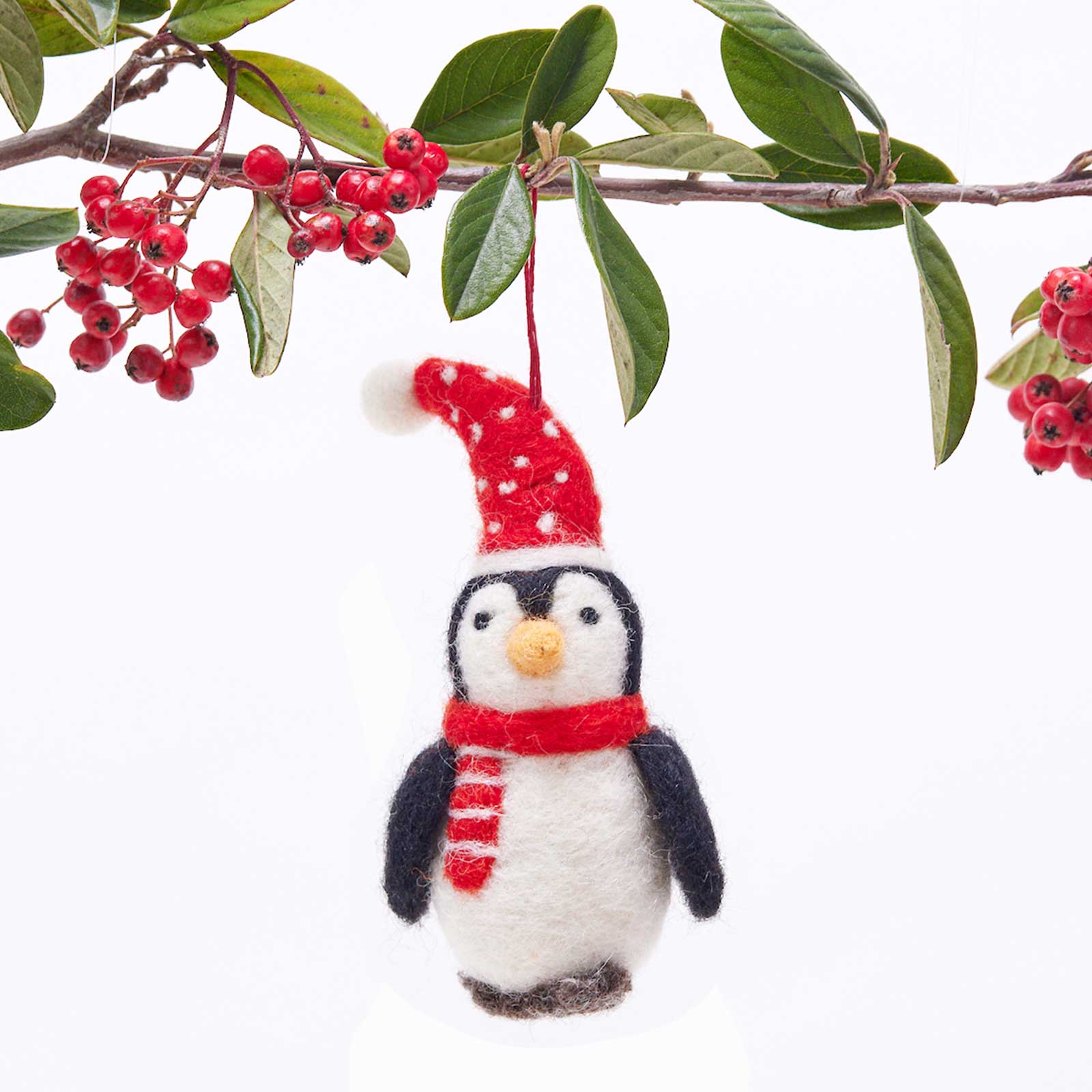 Penguin Felt Ornament Ornament - rockflowerpaper