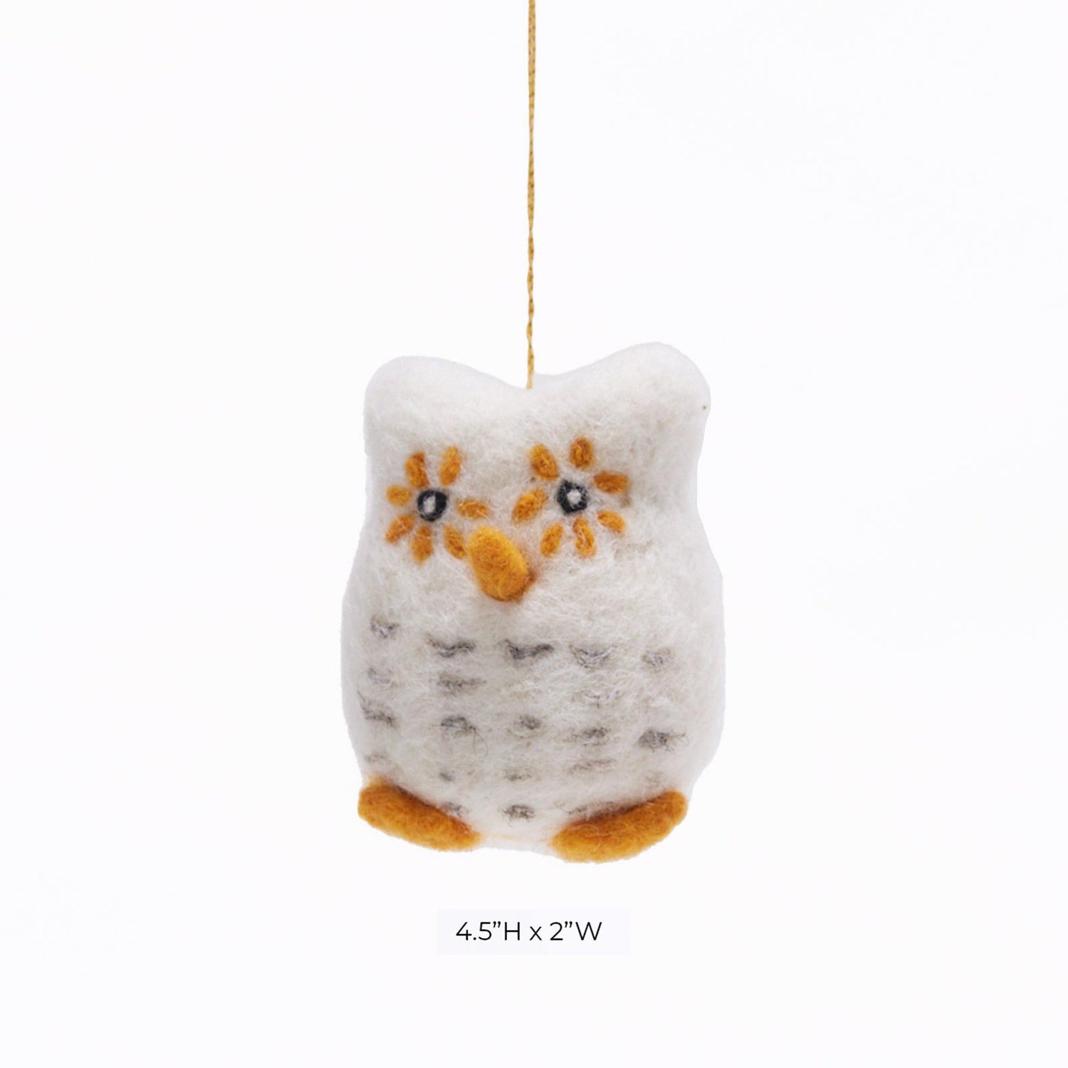 Owl Felt Ornament Ornament - rockflowerpaper