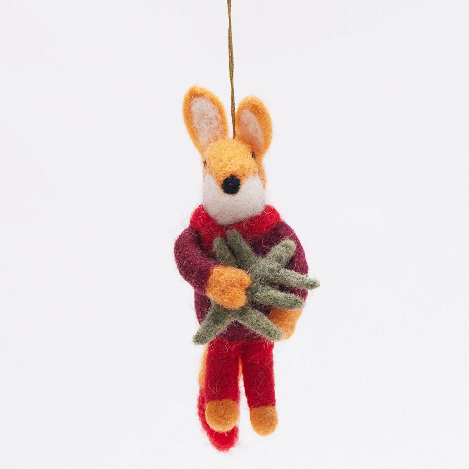 Fox Felt Ornament Ornament - rockflowerpaper
