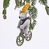 Bicycling Mouse Felt Ornament Ornament - rockflowerpaper