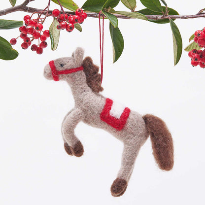 Horse Felt Ornament Ornament - rockflowerpaper