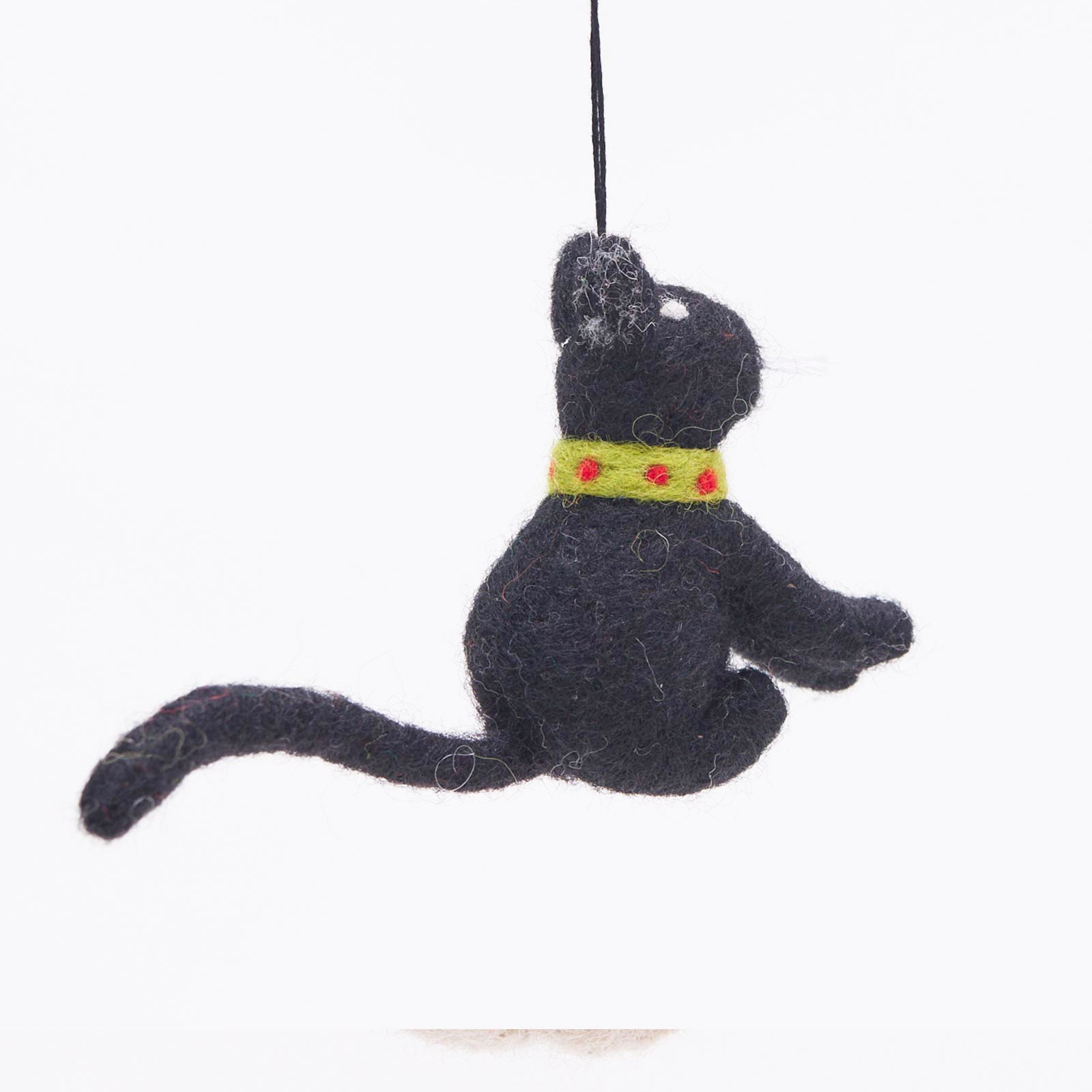 Black Cat Felt Ornament Ornament - rockflowerpaper