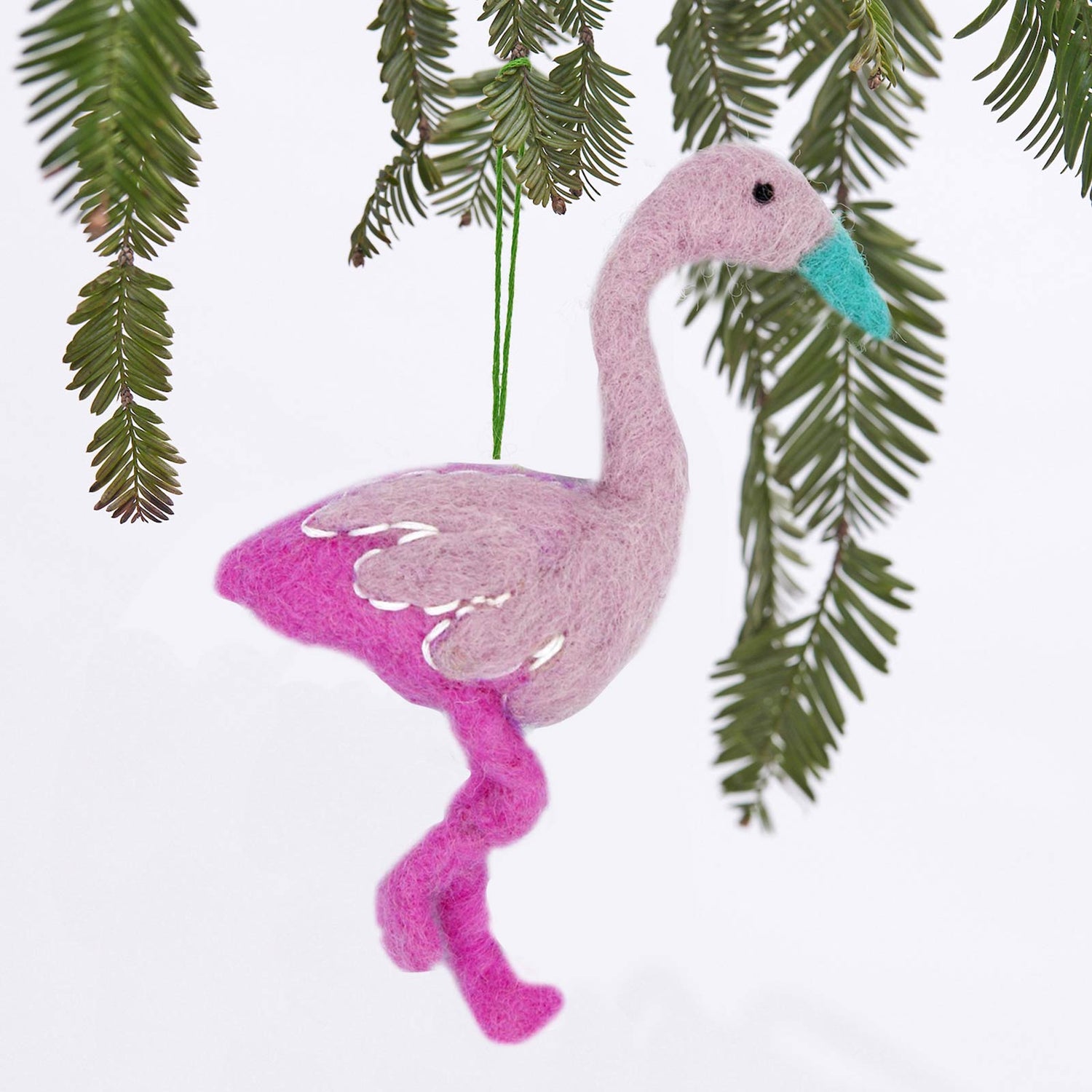 Flamingo Felt Ornament Ornament - rockflowerpaper