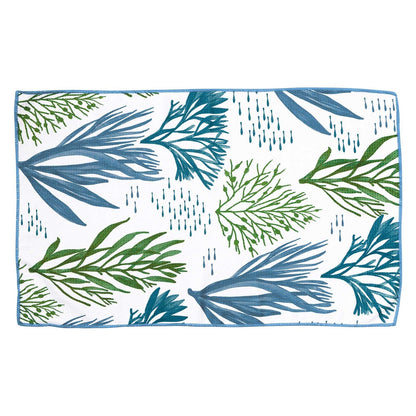 Sea Kelp Blu Kitchen Tea Towel Kitchen Towel - rockflowerpaper