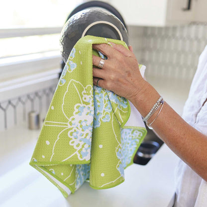 Hydrangea Blu Kitchen Tea Towel Kitchen Towel - rockflowerpaper