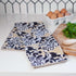 Autumnal Flora blu Kitchen Tea Towel Kitchen Towel - rockflowerpaper