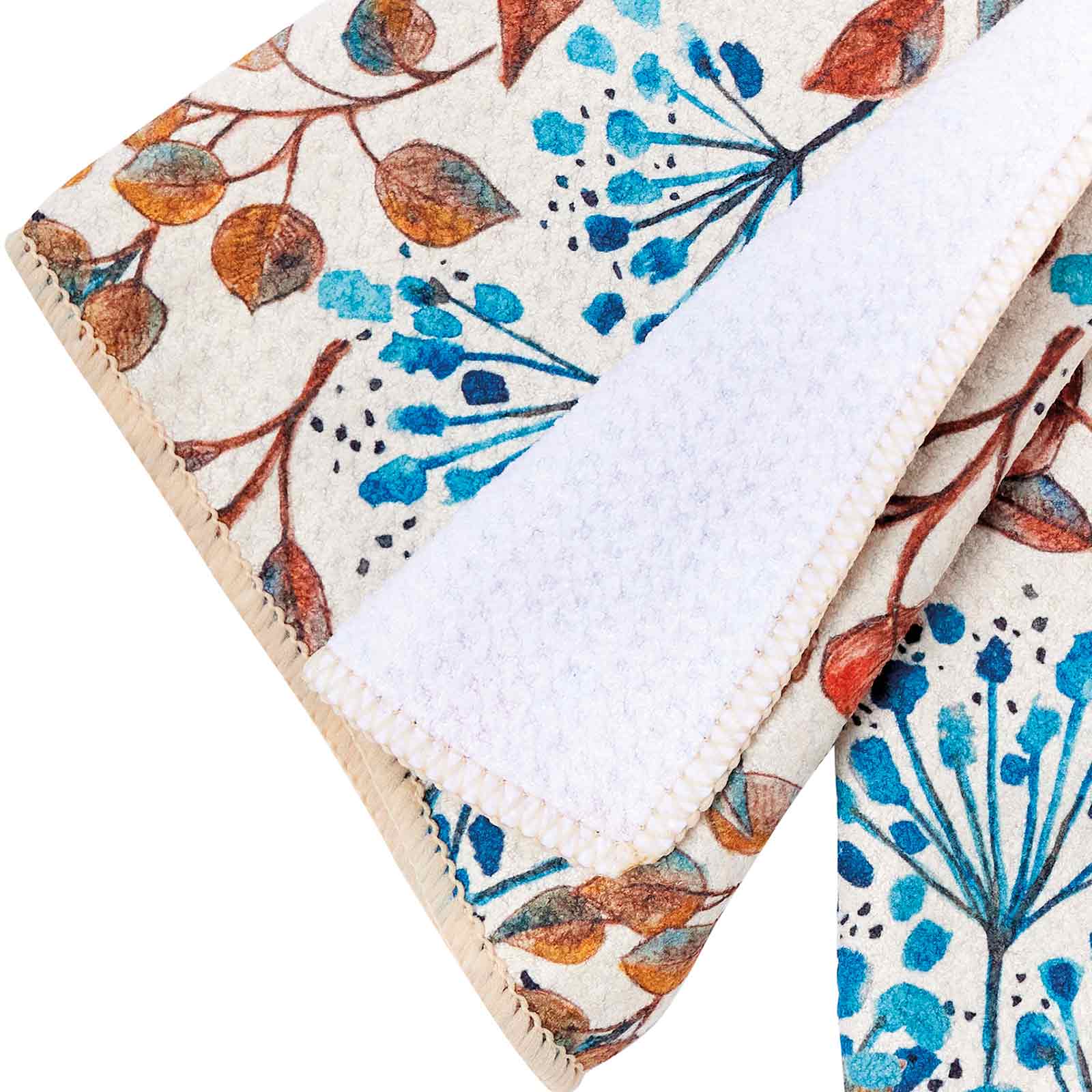 Passion Flora blu Kitchen Tea Towel Kitchen Towel - rockflowerpaper