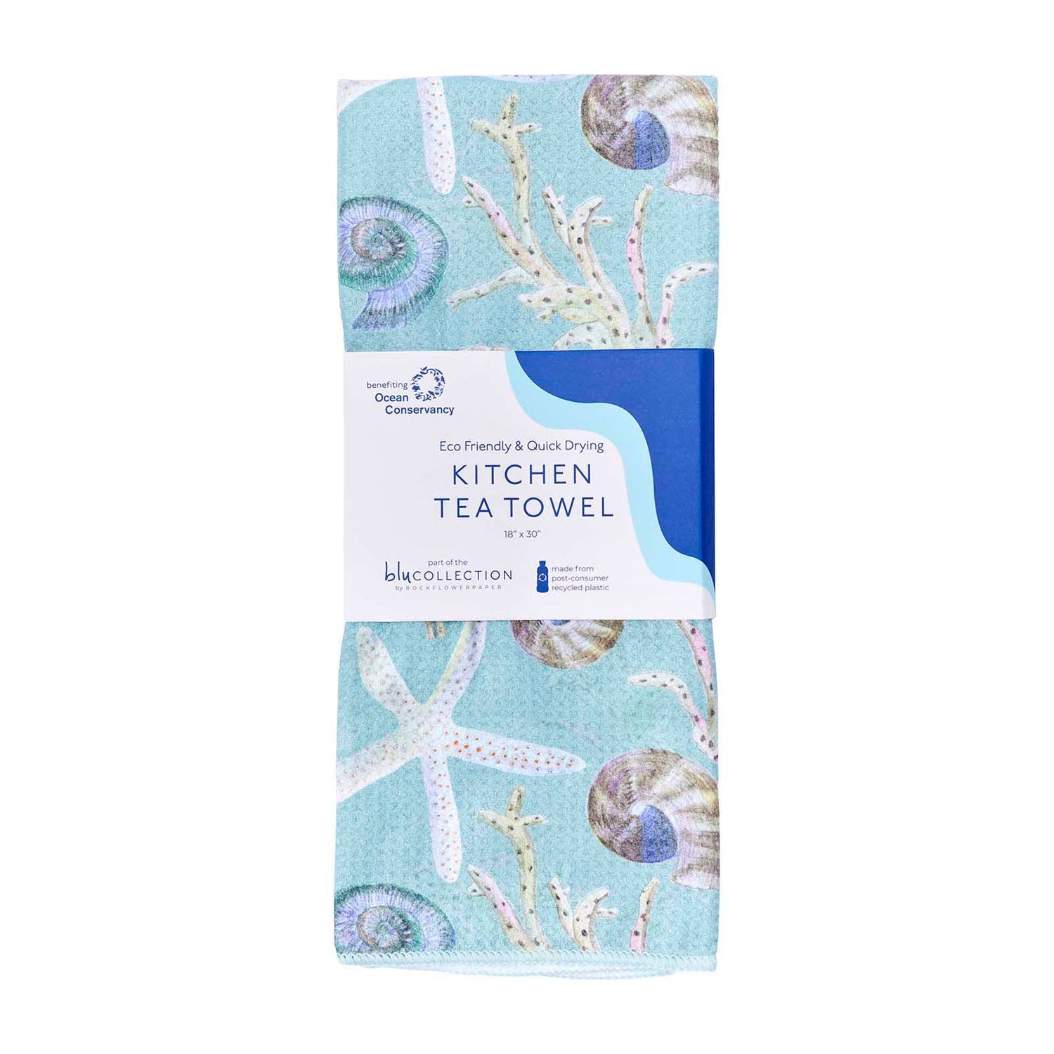 Sea Treasures blu Kitchen Tea Towel Kitchen Towel - rockflowerpaper