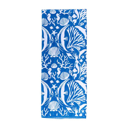 Underwater Sea blu Kitchen Tea Towel Kitchen Towel - rockflowerpaper