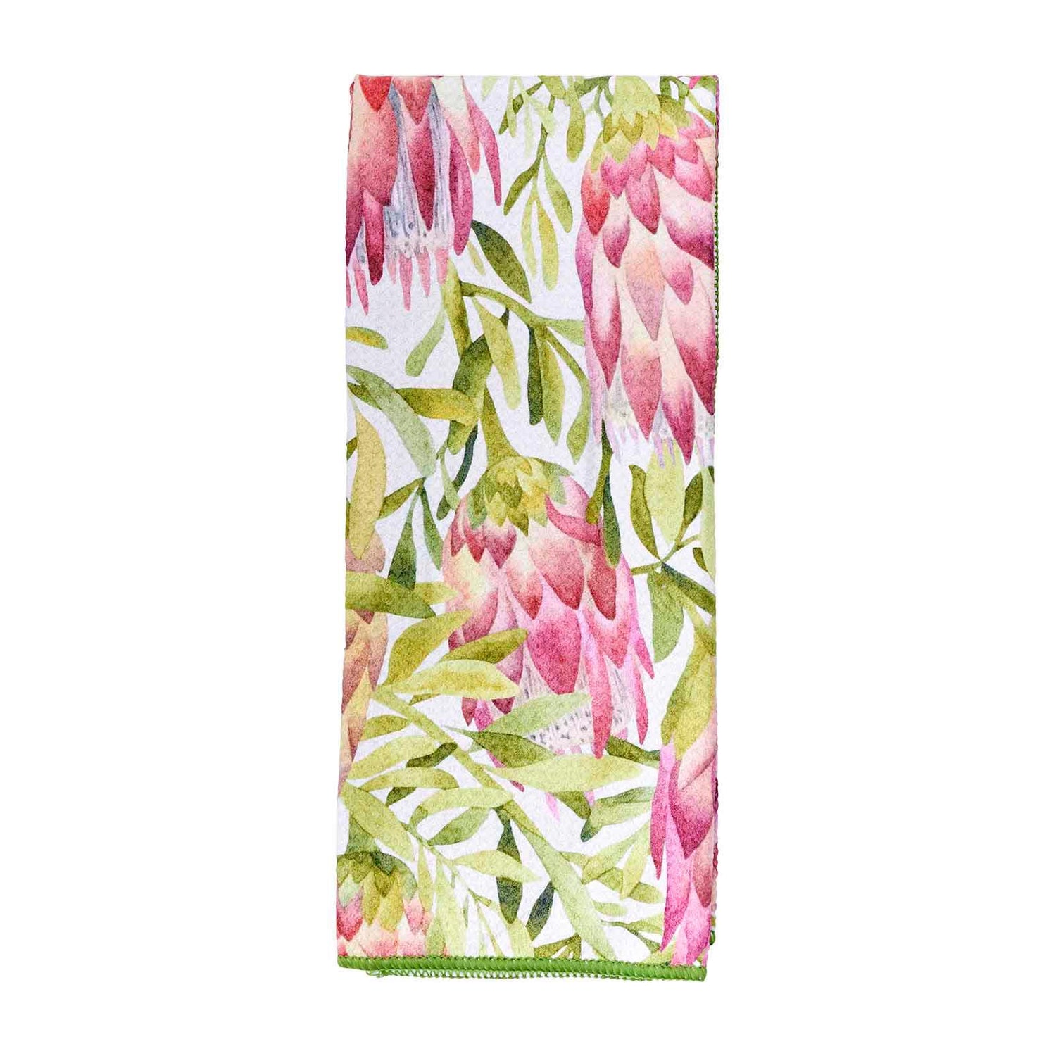 Protea Garden blu Kitchen Tea Towel Kitchen Towel - rockflowerpaper