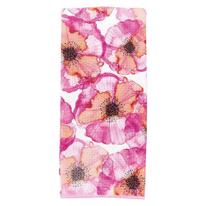 Pressed Petals Blu Kitchen Tea Towel Kitchen Towel - rockflowerpaper
