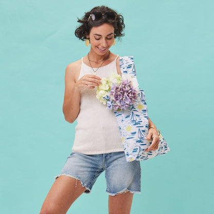 Sails Blu Bag Reusable Shopping Bag - Machine Washable Reusable Shopping Bag - rockflowerpaper