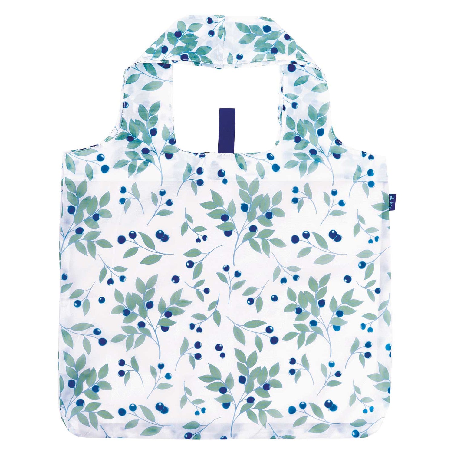 Blueberries Reusable Blu Shopping Bag - Machine washable Reusable Shopping Bag - rockflowerpaper