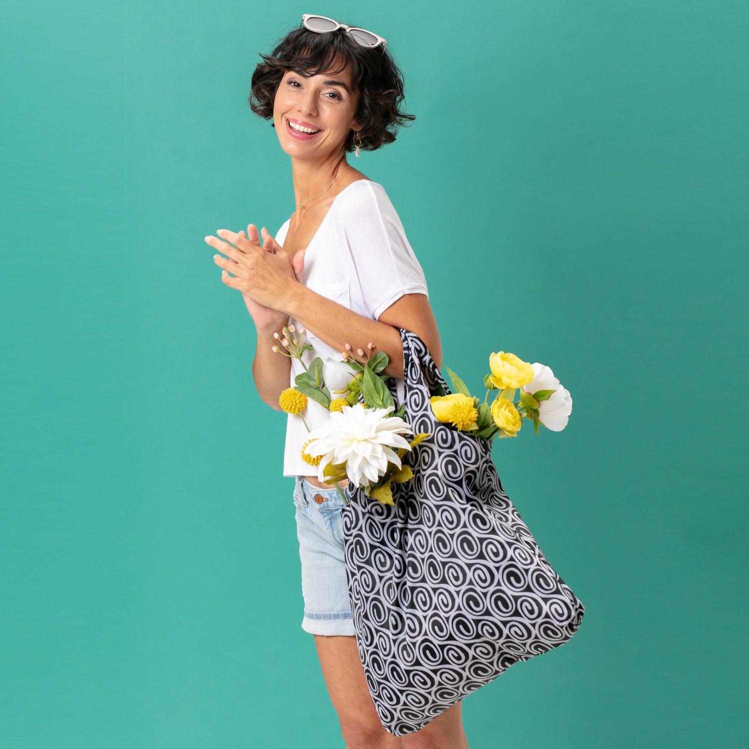 Chanel Reusable Shopping Blu Bag Reusable Shopping Bag - rockflowerpaper