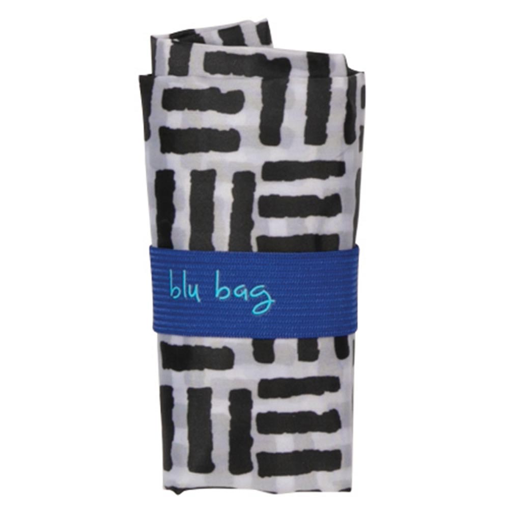 Pillars Black Blu Bag Reusable Shopping Tote - Machine Washable Reusable Shopping Bag - rockflowerpaper