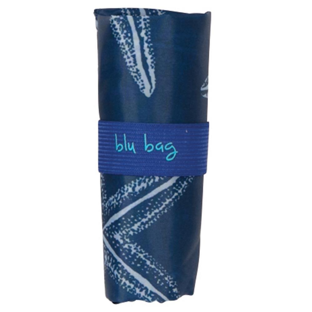 Starfish Navy Blu Bag Reusable Shopping Tote - Machine Washable Reusable Shopping Bag - rockflowerpaper