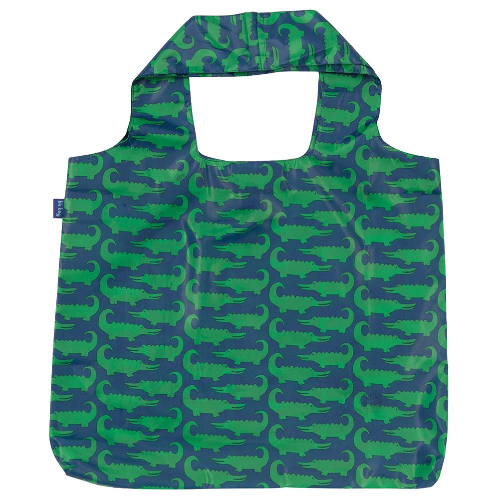 Alligators Blu Bag Reusable Shopping Bag - Machine Washable Reusable Shopping Bag - rockflowerpaper