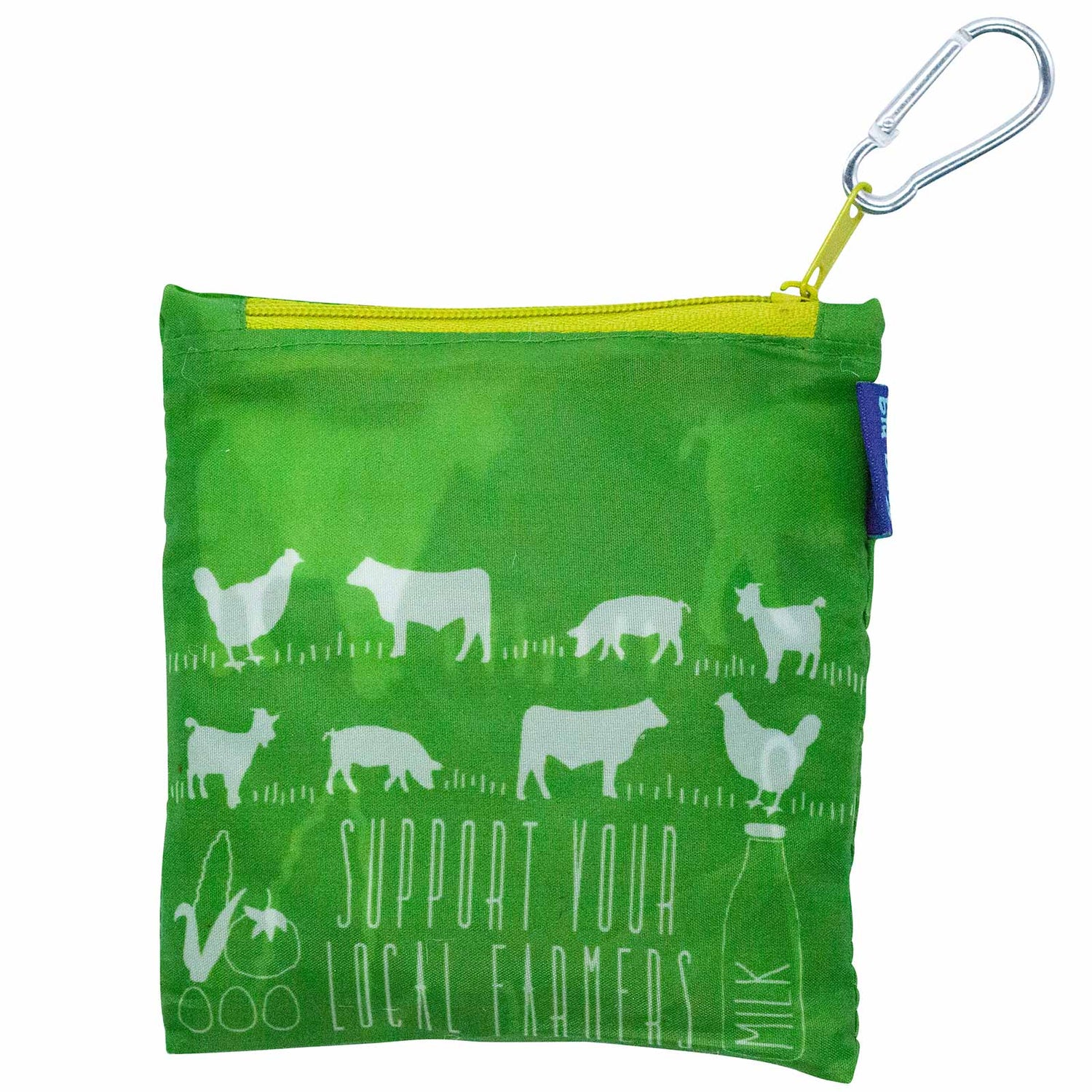 Local Farmers Blu Bag Reusable Shopping Tote - Machine Washable Reusable Shopping Bag - rockflowerpaper